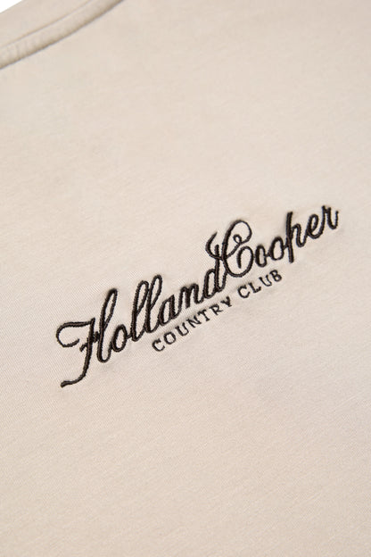 Oversized Monogram Tee (Stone)