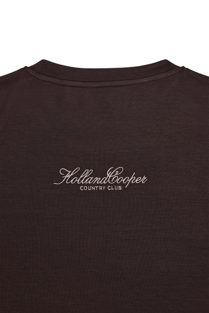 Oversized Monogram Tee (Walnut)