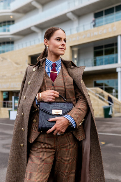 The Clarence Check Merlot Suit