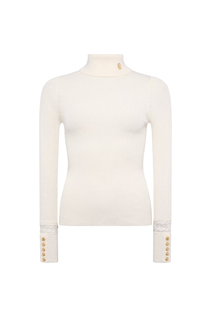 Painswick Roll Neck Knit (Natural)