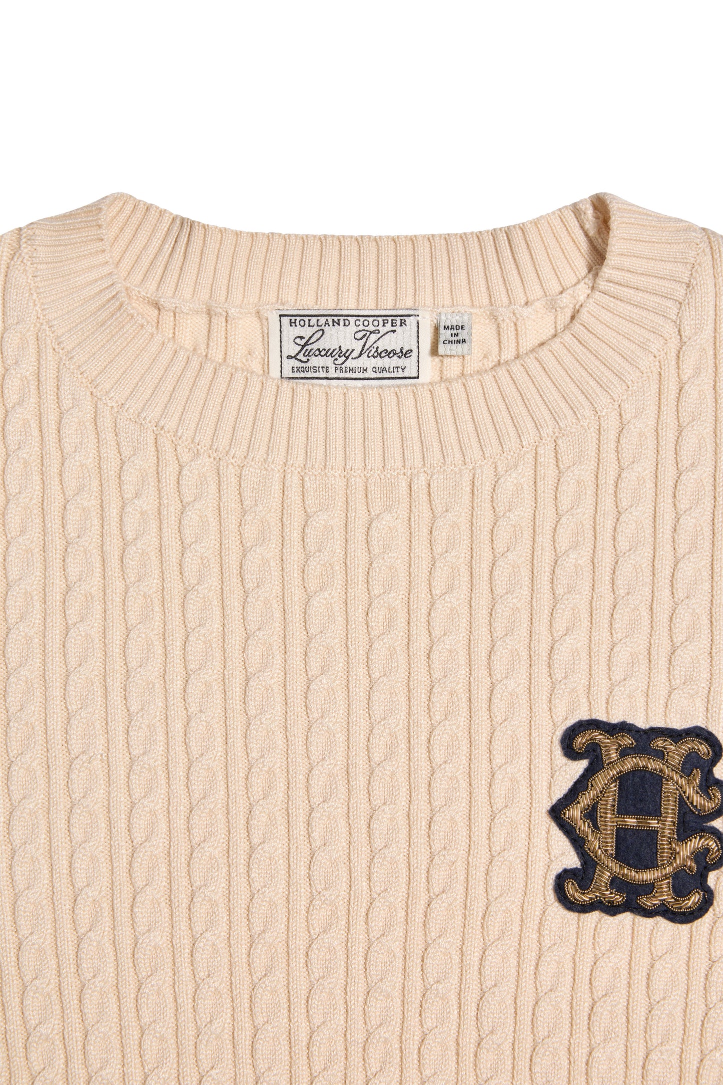 Princeton Crew Neck Knit (Almond)