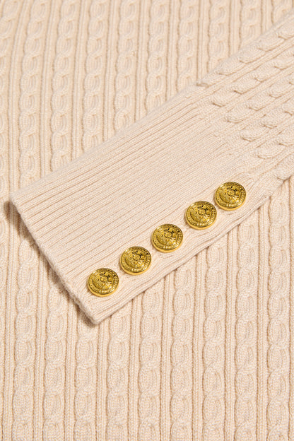 Princeton Crew Neck Knit (Almond)