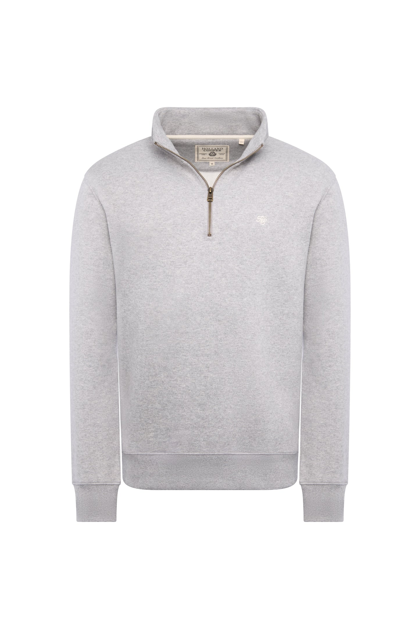 Men's Quarter Zip Sweat (Grey Marl)