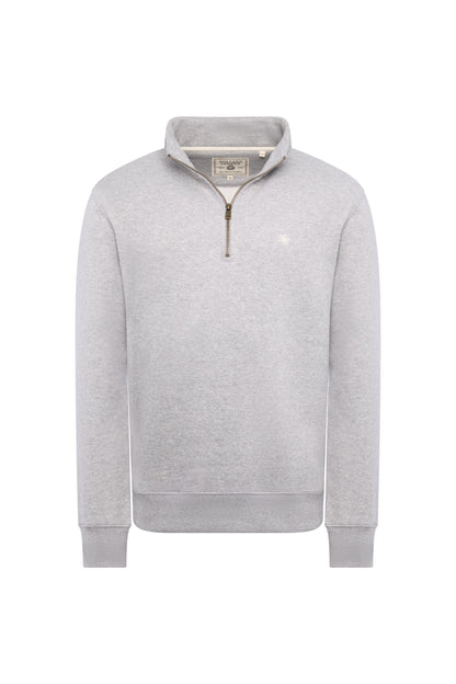 Men's Quarter Zip Sweat (Grey Marl)