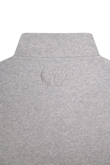 Men's Quarter Zip Sweat (Grey Marl)