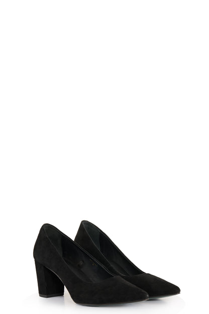 Regency Court Shoe (Black Suede)
