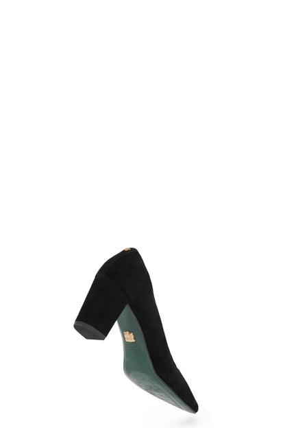 Regency Court Shoe (Black Suede)