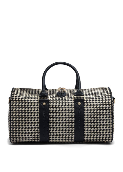 Regency Holdall (Ecru Houndstooth)