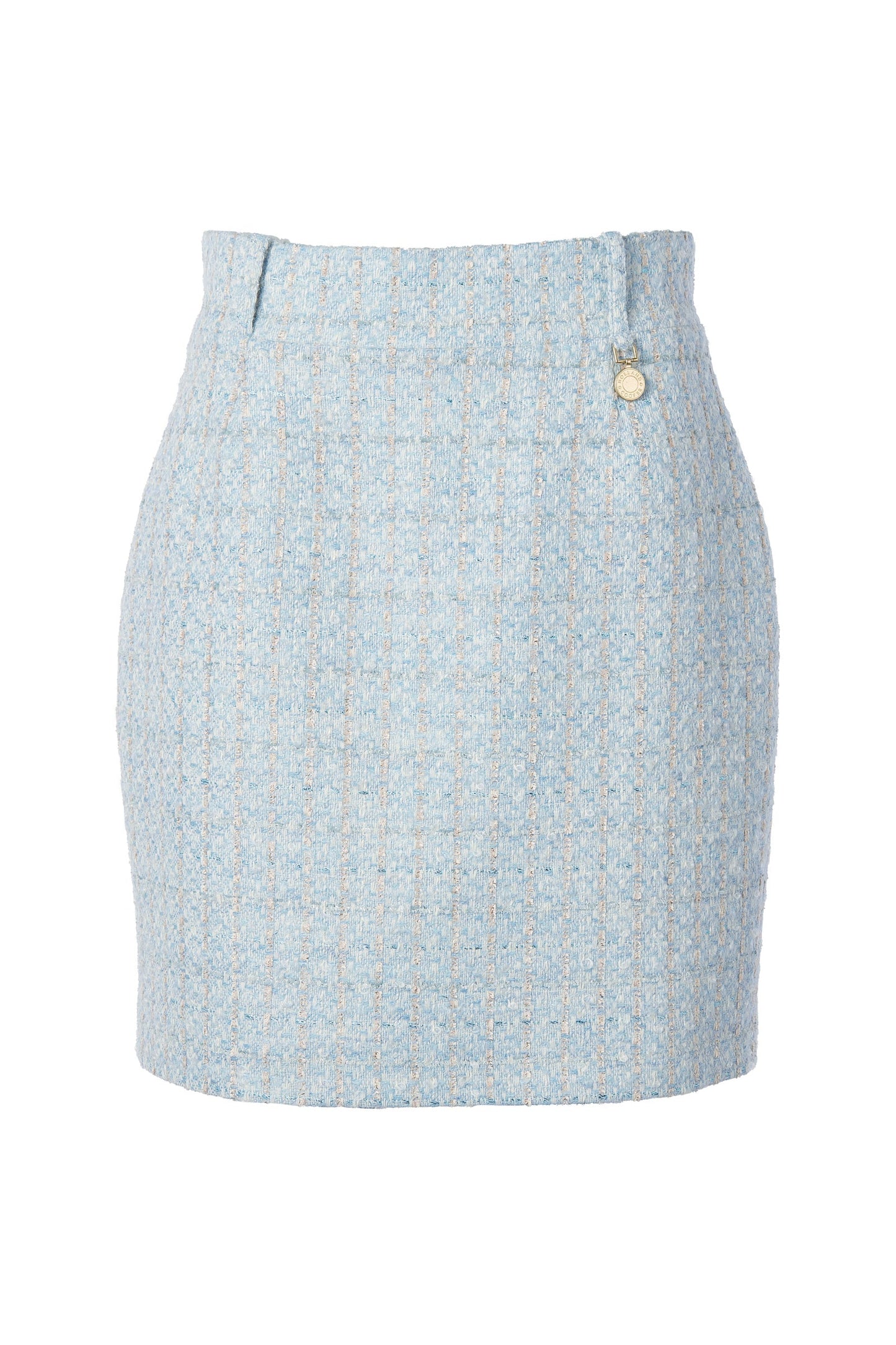Regency Skirt (Sky Blue Boucle)