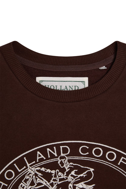 Relaxed Fit Crew Neck Sweat (Walnut)