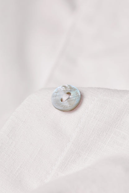 Relaxed Fit Linen Shirt (Optic White)
