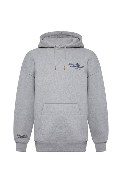 Relaxed Fit Script Hoodie (Grey Marl)