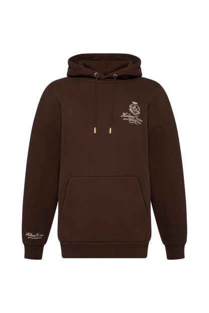 Relaxed Fit Script Hoodie (Walnut)
