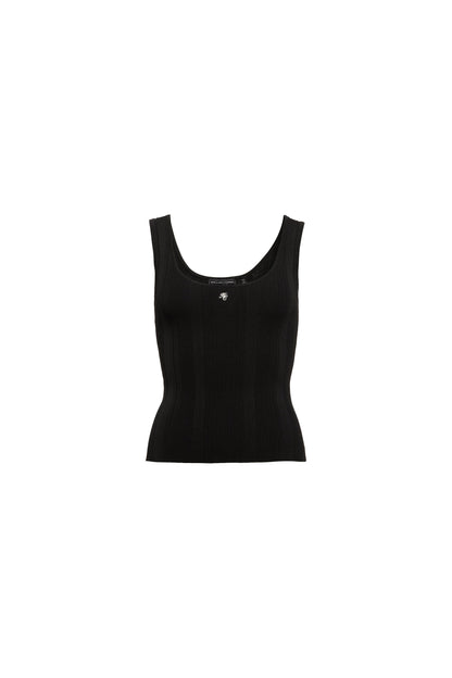 Ruby Knitted Vest (Black)
