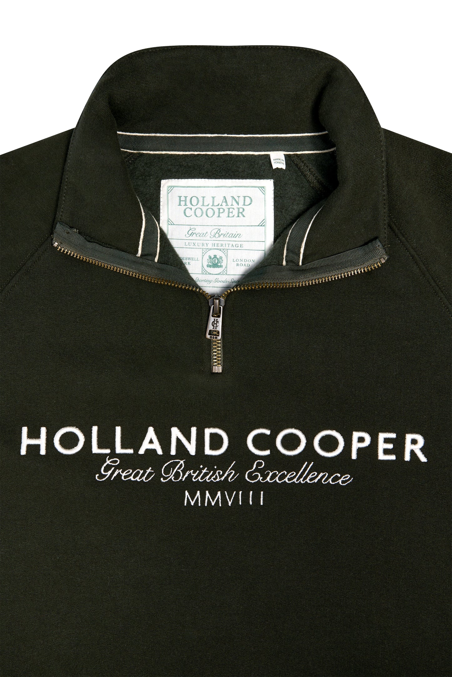 Sporting Goods Zip Henley (Racing Green)