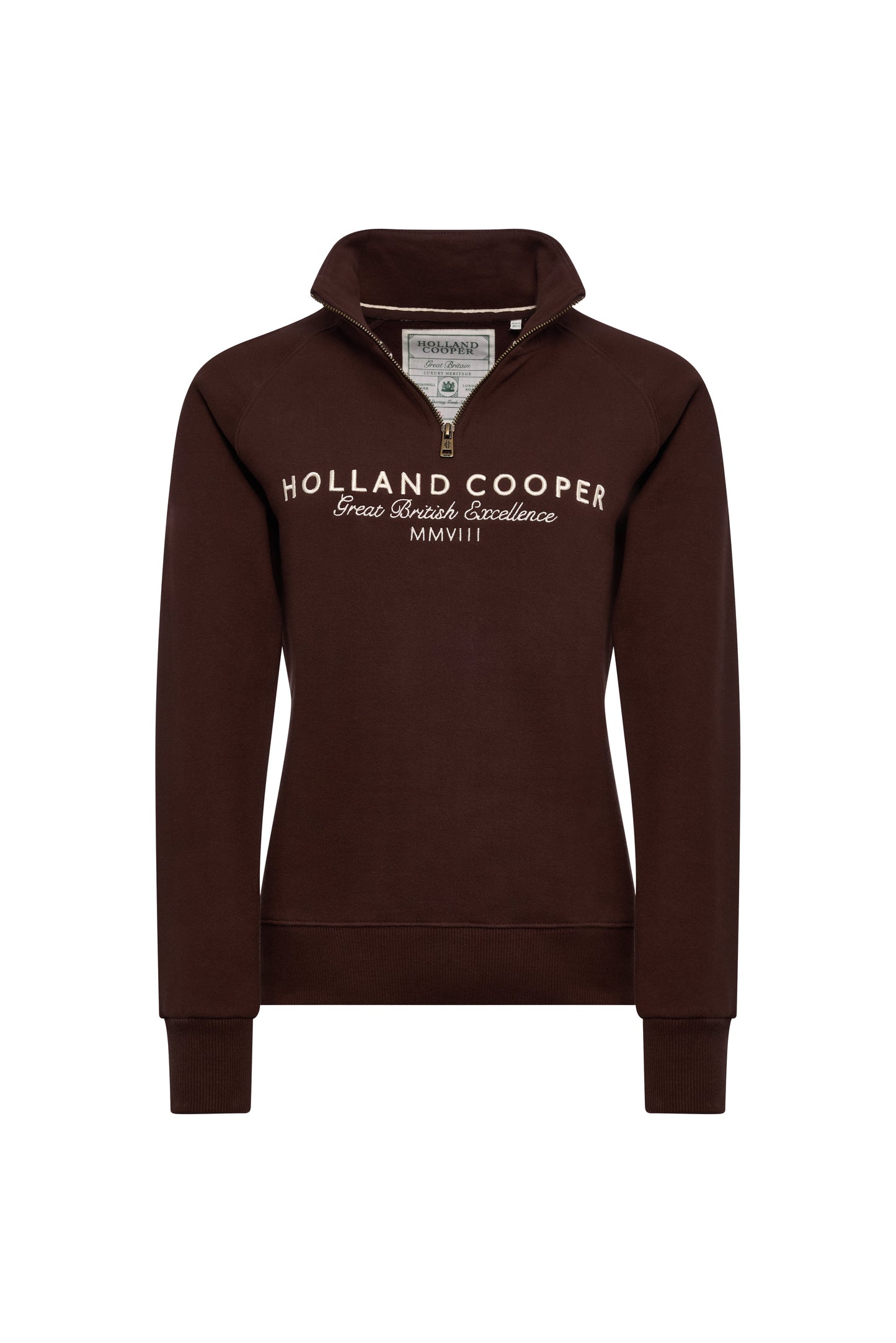 Sporting Goods Zip Henley (Walnut)