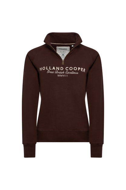 Sporting Goods Zip Henley (Walnut)