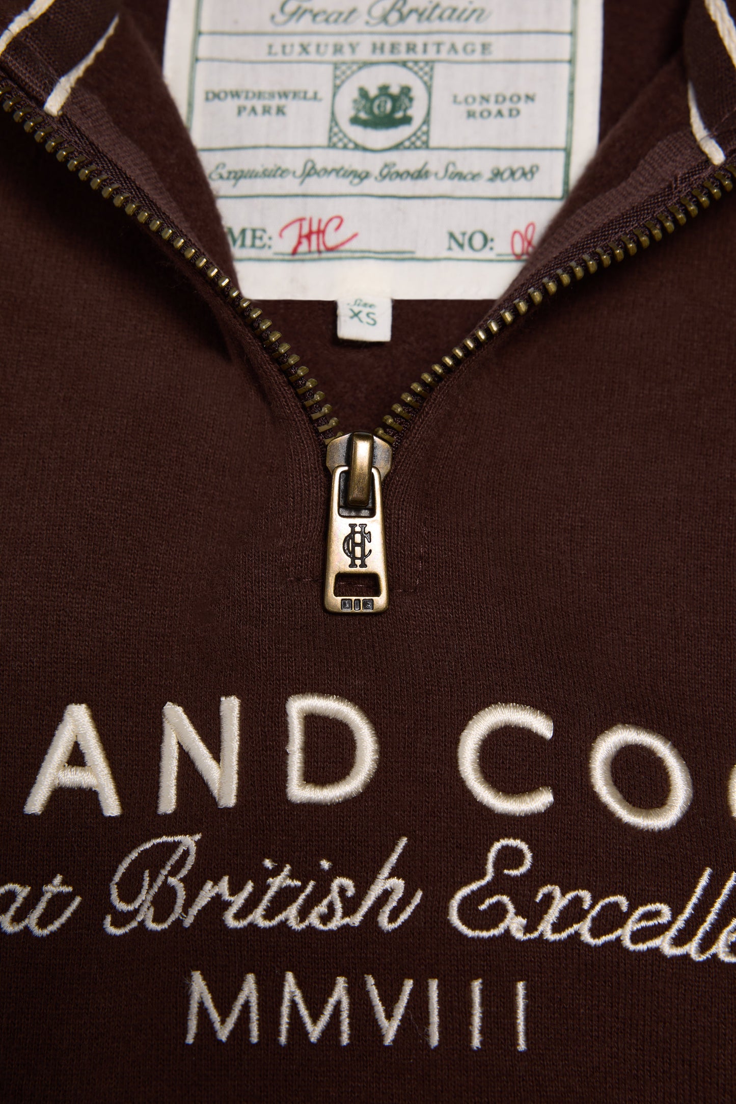 Sporting Goods Zip Henley (Walnut)