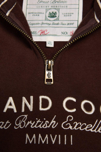 Sporting Goods Zip Henley (Walnut)