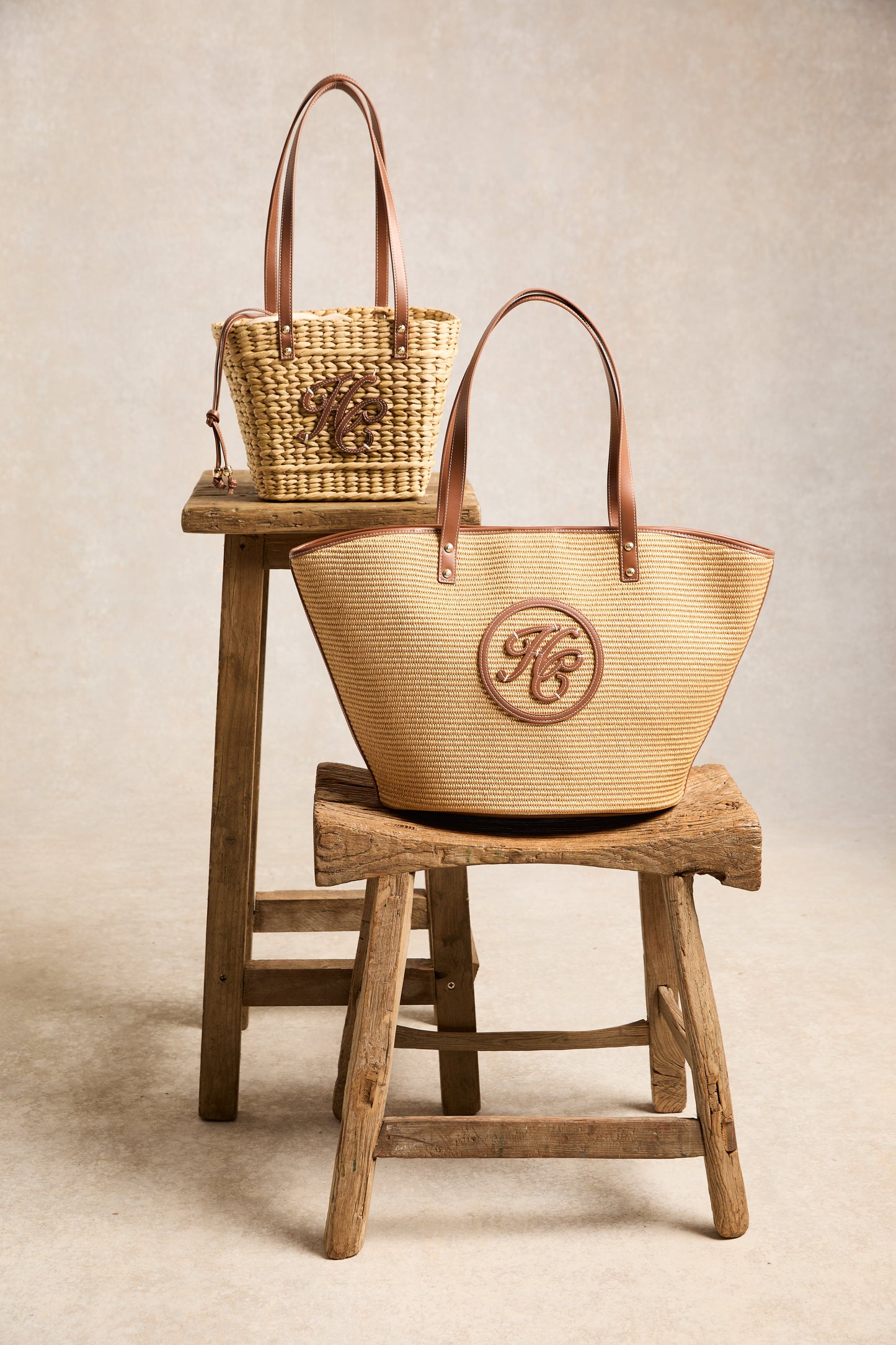 Amalfi Mini Basket Bag (Natural Tan)