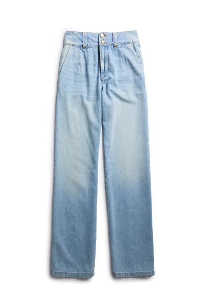 Tailored Wide Leg Jean (Vintage Indigo)