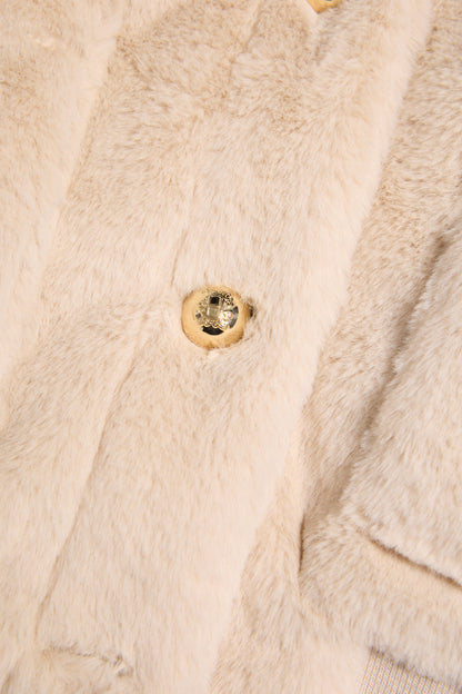 Teddy Bomber Jacket (Natural)