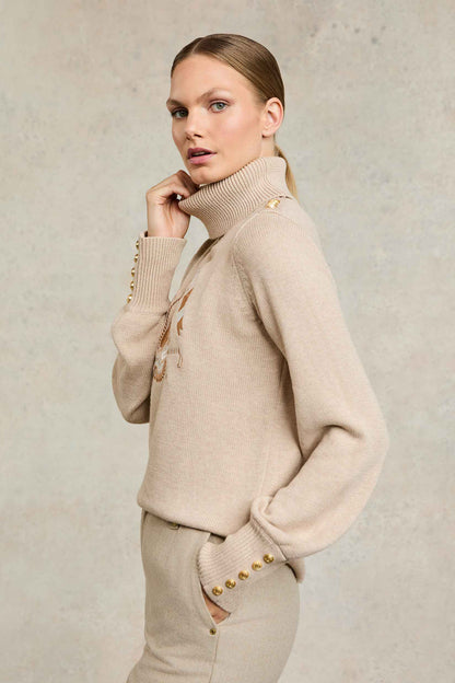 Tour Roll Neck Knit (Camel)