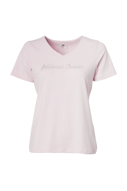 Training V-Neck Tee (Blush)