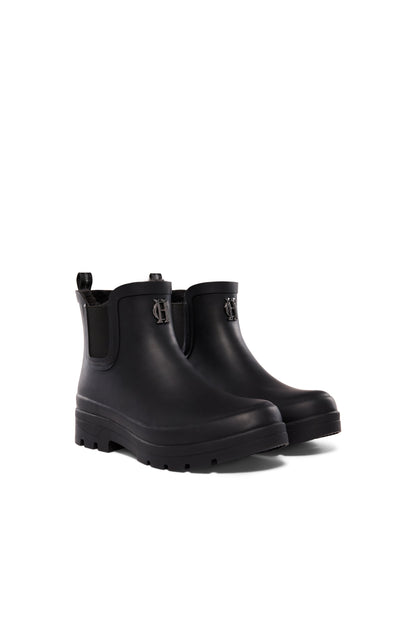 Sherpa Lined Chunky Chelsea Wellington (Black)