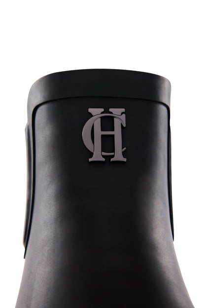 Sherpa Lined Chunky Chelsea Wellington (Black)