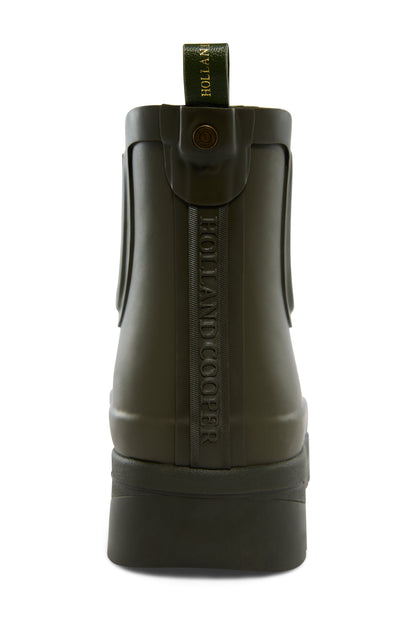 Sherpa Lined Chunky Chelsea Wellington (Khaki)