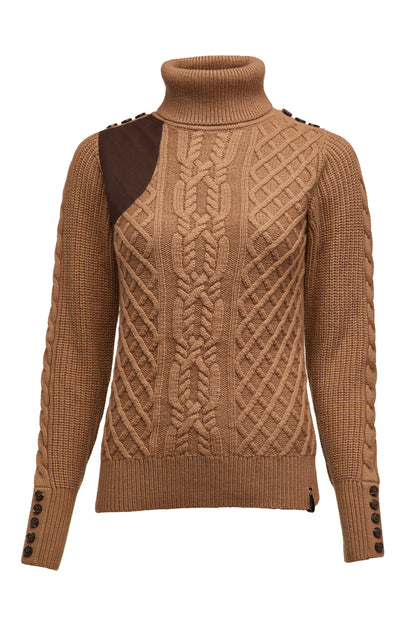 Country Roll Neck Knit (Caramel)