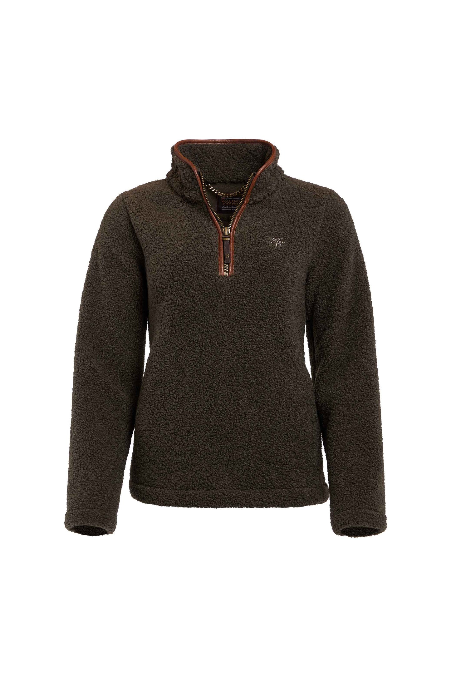 Country Fleece Quarter Zip (Khaki Borg)
