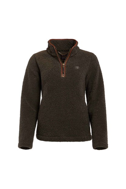 Country Fleece Quarter Zip (Khaki Borg)