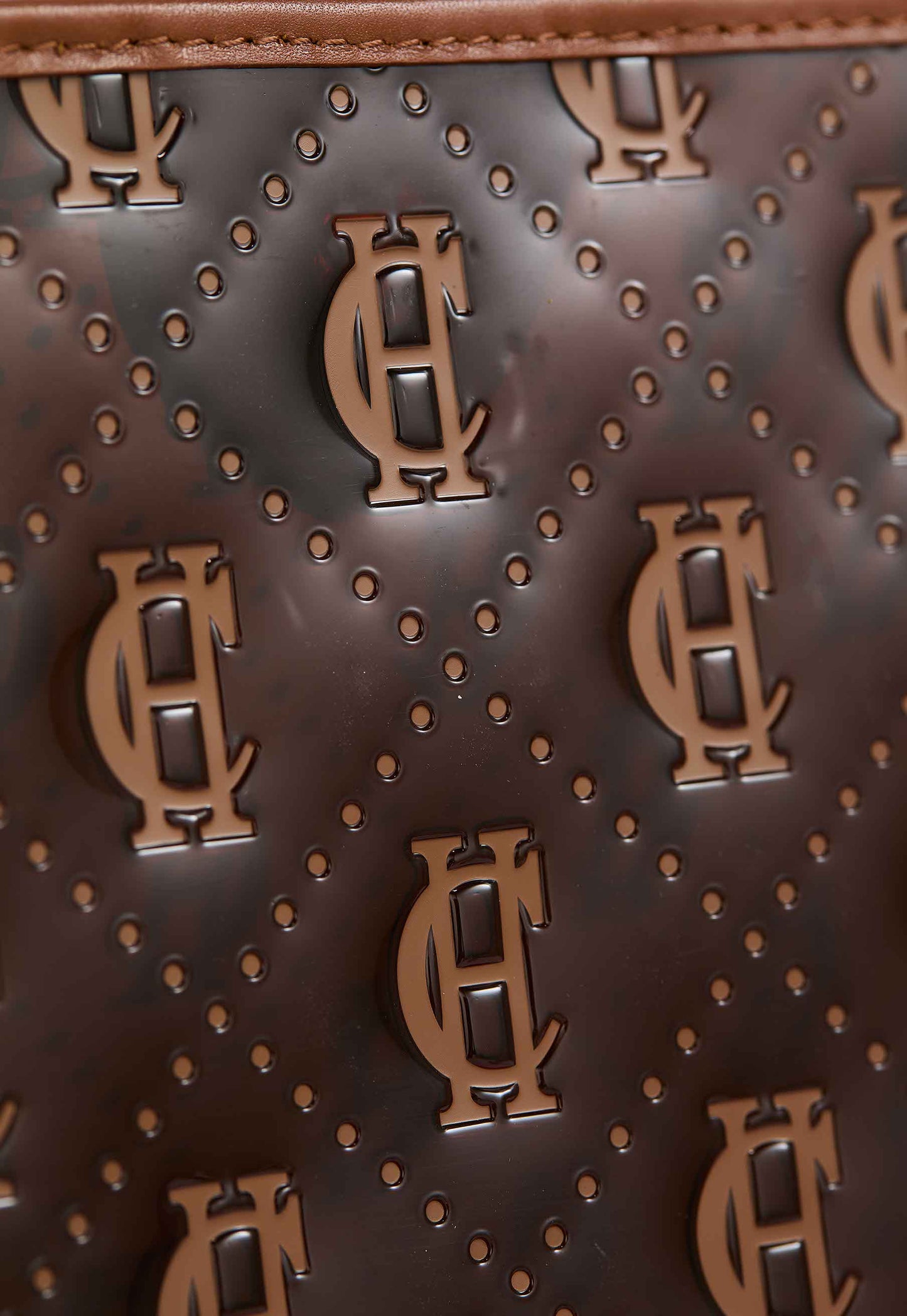 Monogram Clear Shopper (Tan Monogram)