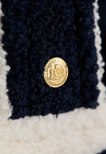 Paloma Towelling Tote (Navy Ecru)