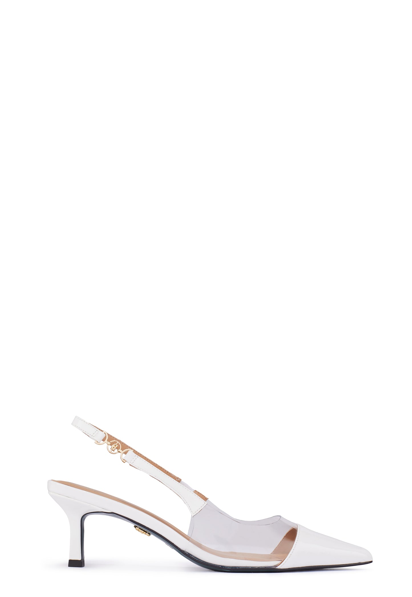 Regency Kitten Heel (Clear White)
