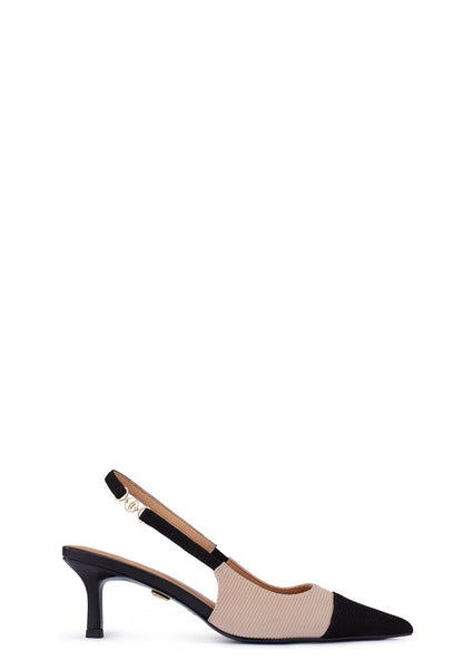 Regency Kitten Heel (Nude Black)