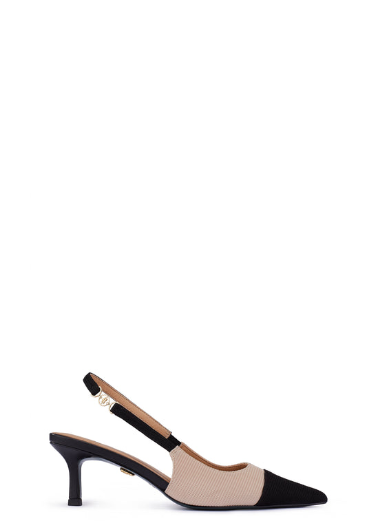 Regency Kitten Heel (Nude Black)