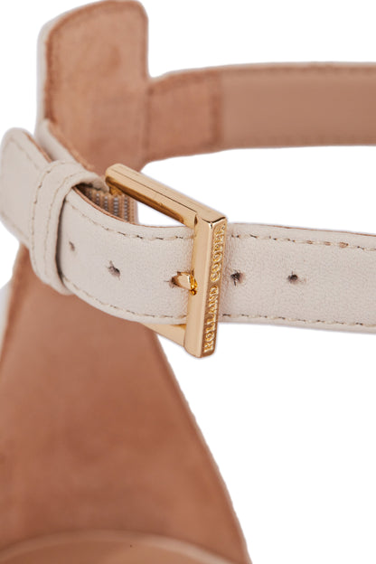 St Lucia Espadrille Wedge (Cream Leather)