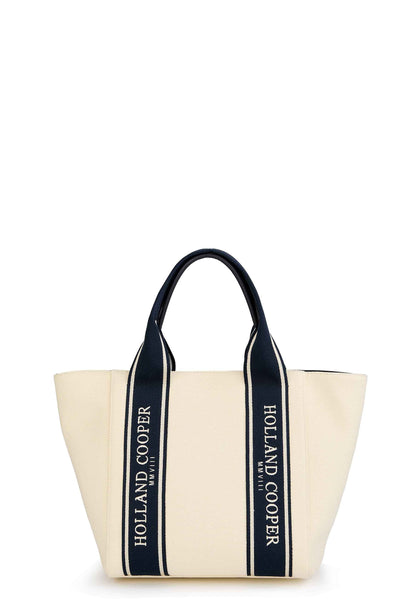 Racquets Tote (Ecru Navy)