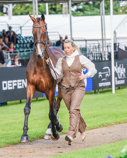 Emma Hyslop-Webb's Burghley Trot Up Look One