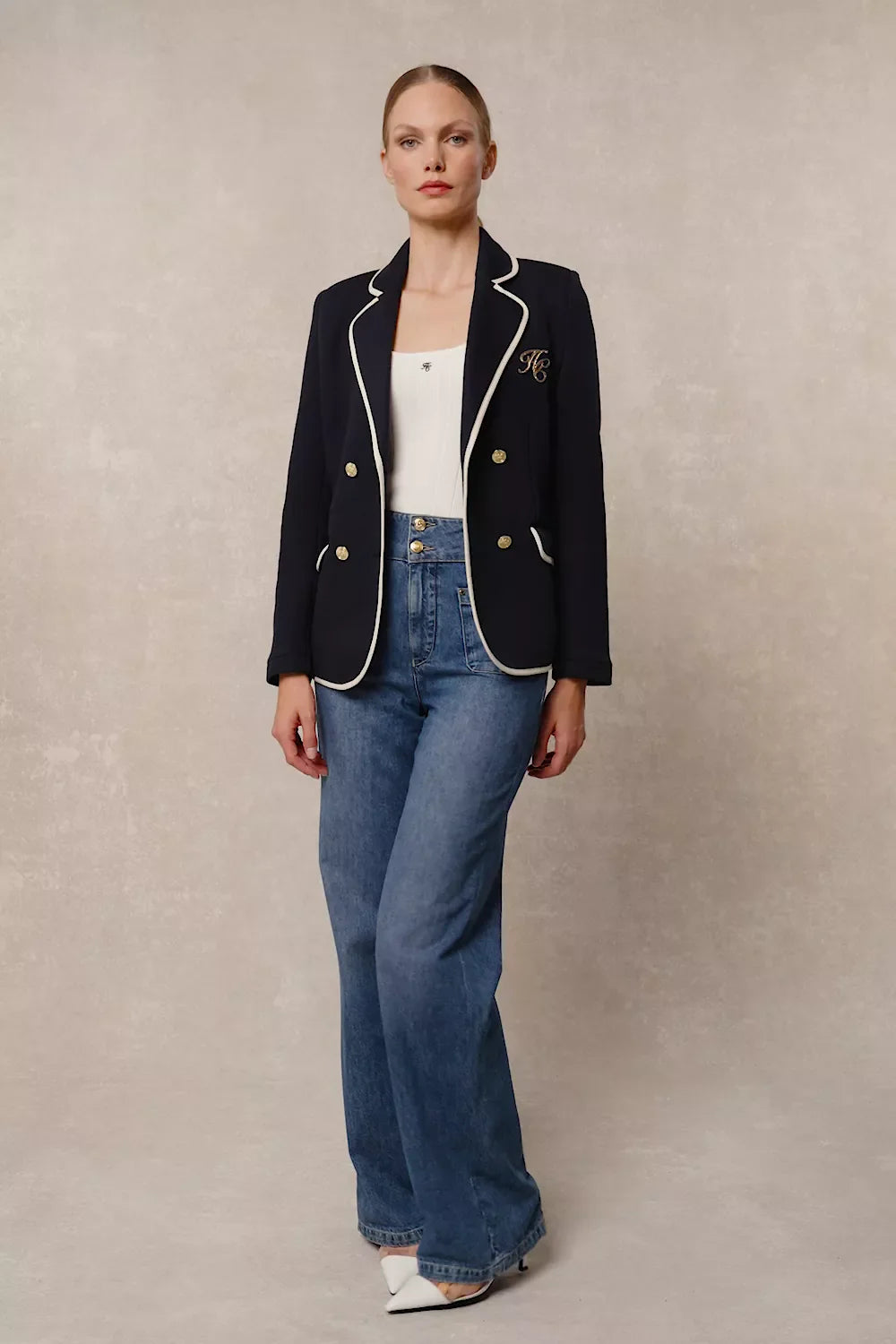 Tiffany Wide Leg Jean (Denim)