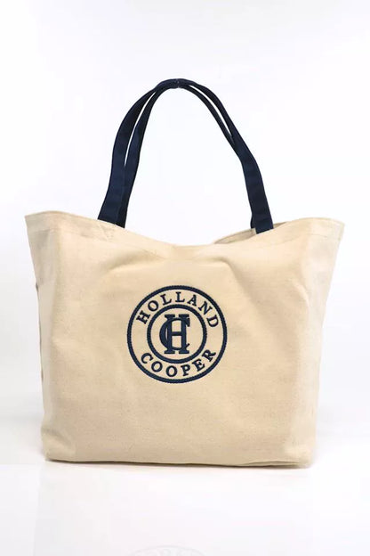 Classic Shopper (Ecru Navy)