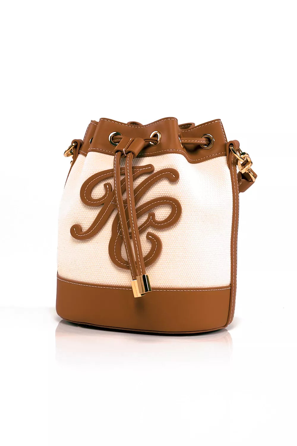 Amalfi Bucket Bag (Tan Canvas)