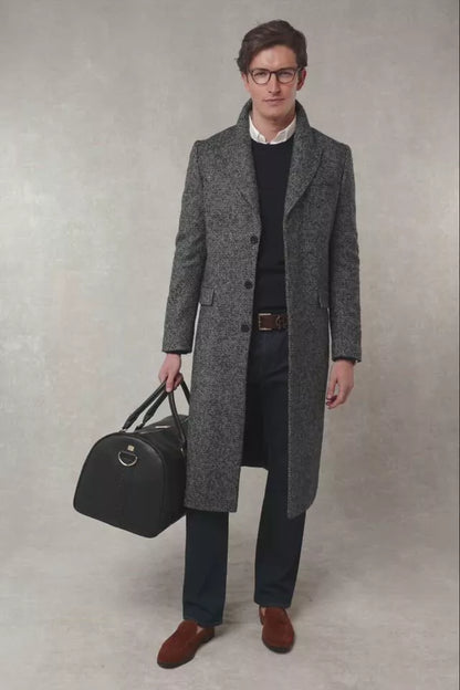 The Fairford Coat (Ebony Herringbone)