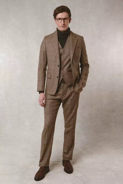 The Single Breasted Blazer (Clarence Check Forest)