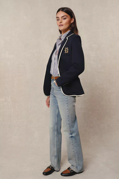 Henley Blazer (Ink Navy)