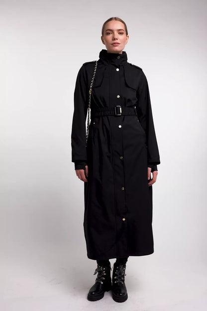 Rosedale Waterproof Longline Coat (Black)