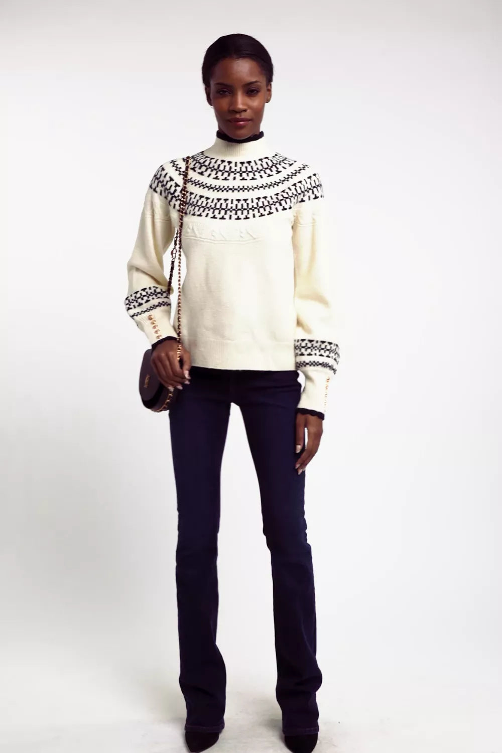 Elodie Roll Neck Knit (Natural)